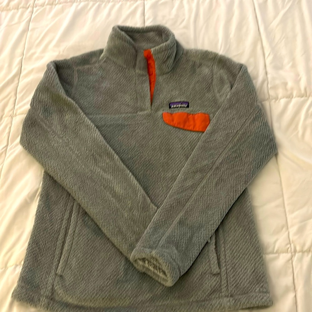 Patagonia Women s Re-Tool Snap-T® Fleece Pullover (25443) Gray size medium
